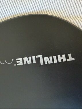THINLINE Black Round Serving Tray